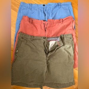 Lot Bundle Izod Golf Men's 36 Blue Salmon Green Shorts‎